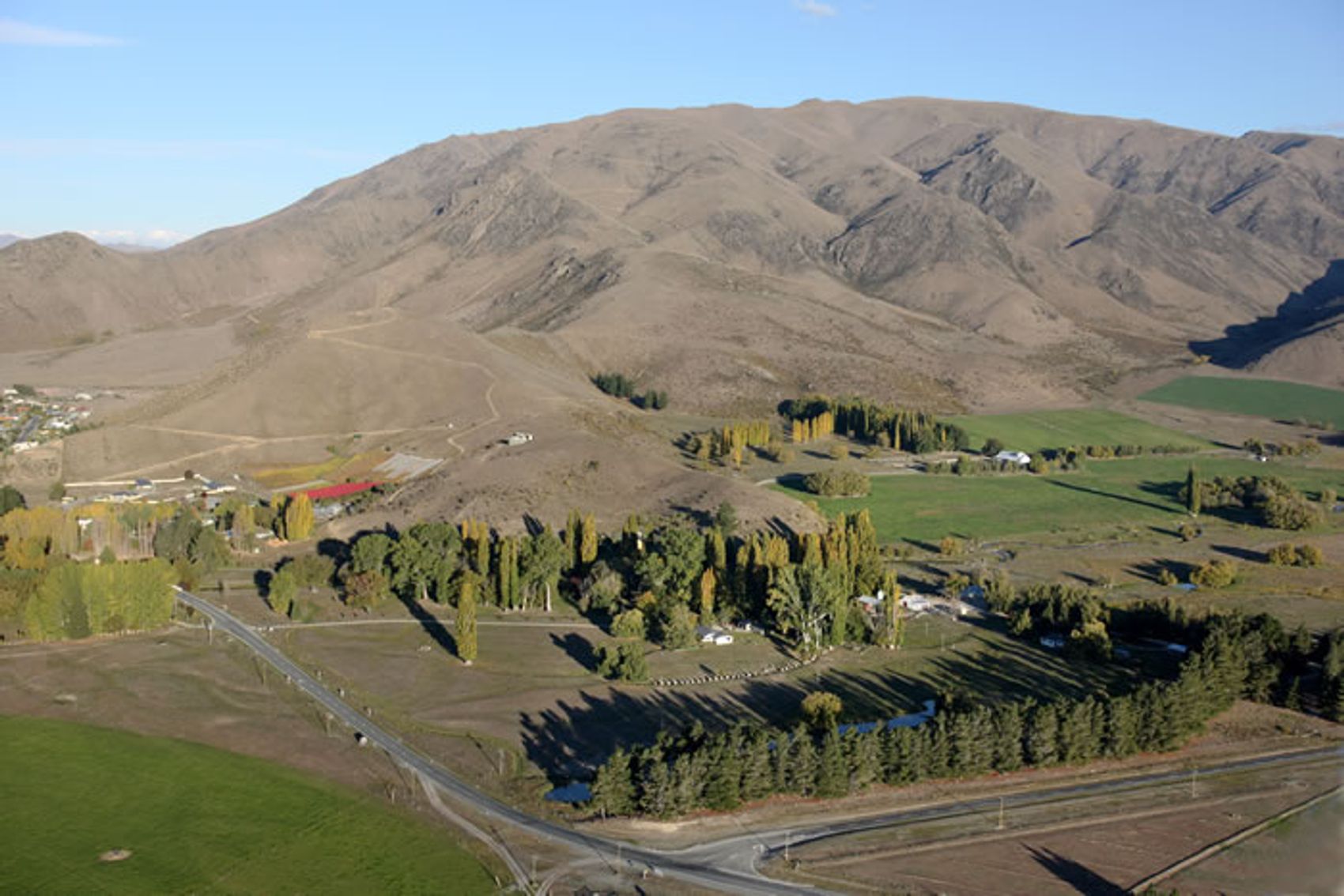 The ranges and basins around Omarama seen from the air