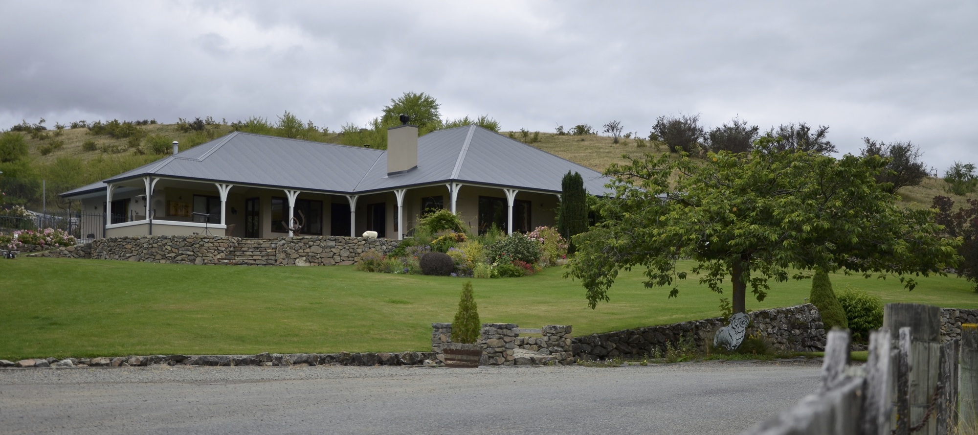 The renovated Omarama Station homestead