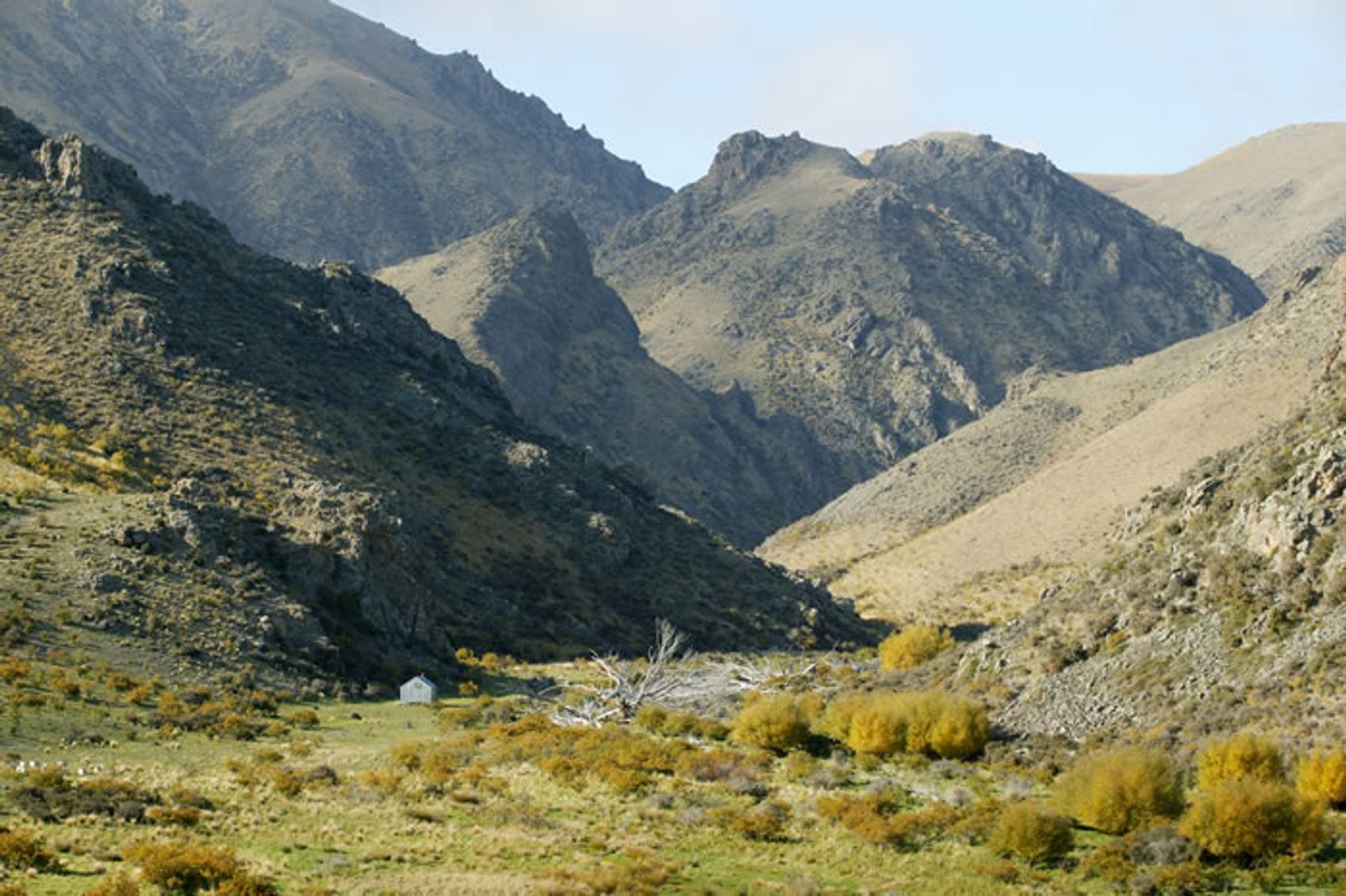 The Back Hut in its valley